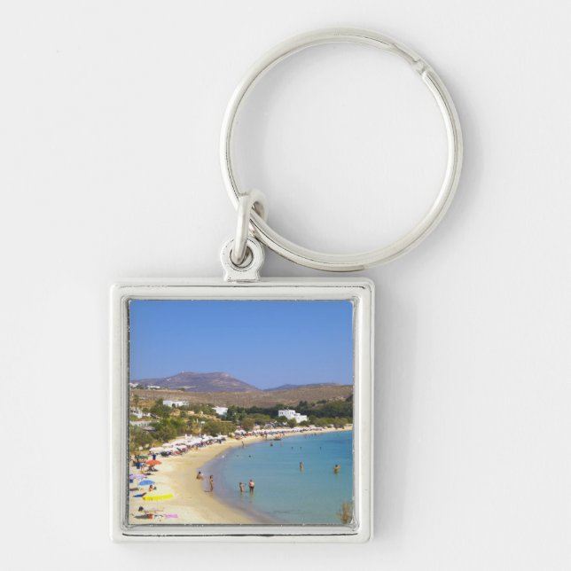 Greece, Paros Island, Krios Beach from above Key Ring (Front)