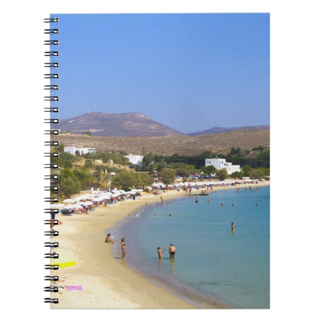 Greece, Paros Island, Krios Beach from above Notebook (Front)