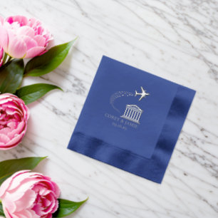 Greece Passport Foil Napkins