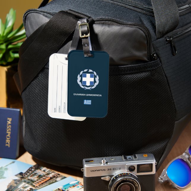 Greece passport phone case luggage tag (Front & Back)