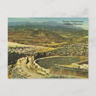 Greece, Peloponnese Citadel at Mycenae Postcard