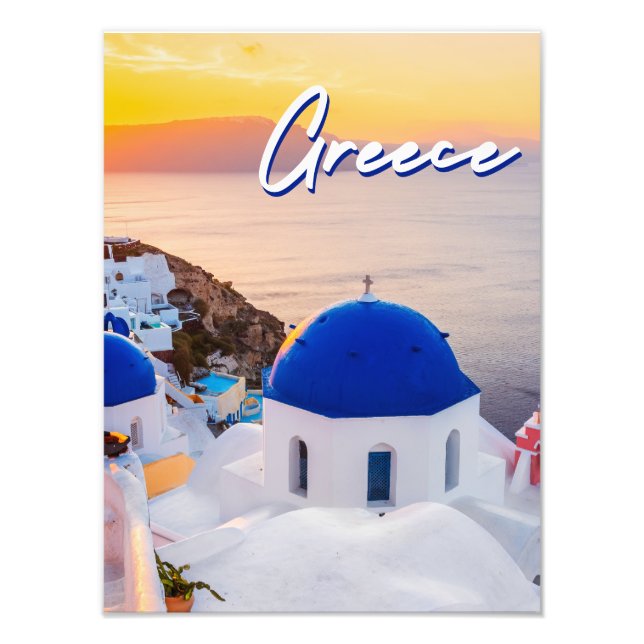 Greece Photo Print (Front)