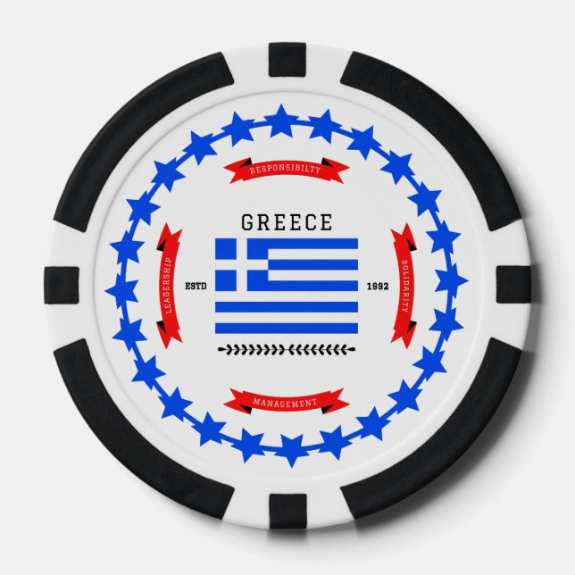 Greece Poker Chips (Front)