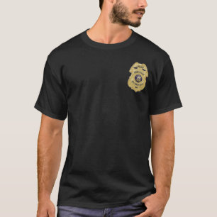 Greece Police Gold Badge Club T-Shirt Gold Shield