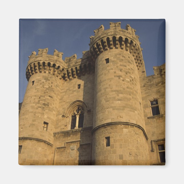 Greece, Rhodes Town. View of the Palace of the Magnet (Front)