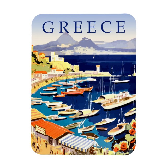 Greece Riviera, Magnet (Vertical)