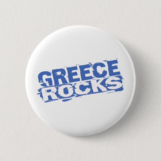 Greece Rocks 6 Cm Round Badge (Front)