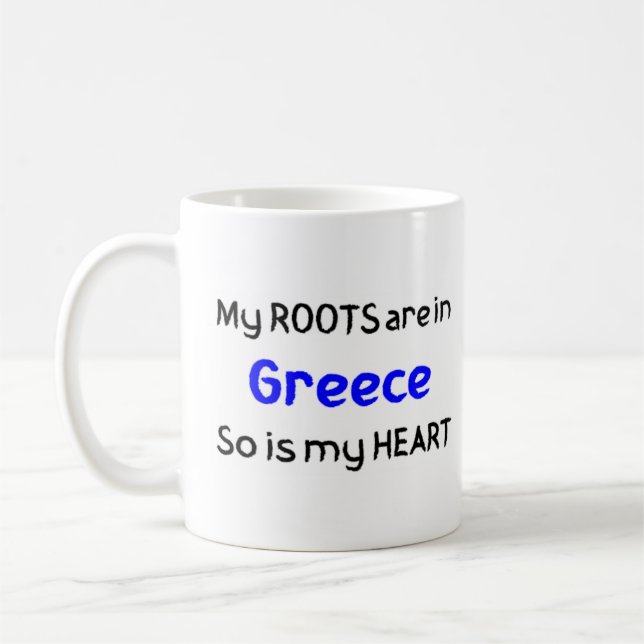 greece roots coffee mug (Left)