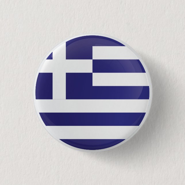 Greece  Round Icon Flag 3 Cm Round Badge (Front)
