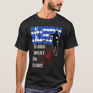 Greece Rugby Player Greek Flag T-Shirt