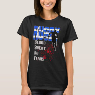 Greece Rugby Player Greek Flag T-Shirt
