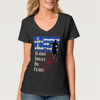 Greece Rugby Player Greek Flag T-Shirt
