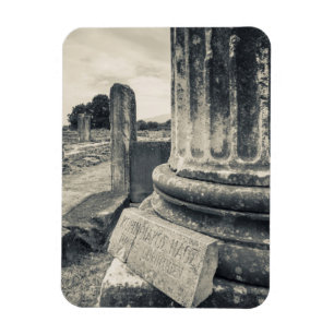 Greece, ruins of ancient city magnet