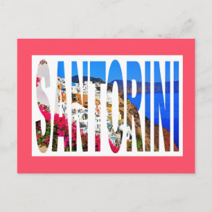 Greece santorini oia postcard