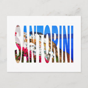 Greece santorini oia postcard