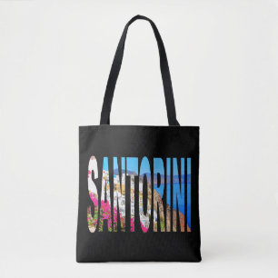Greece santorini oia tote bag