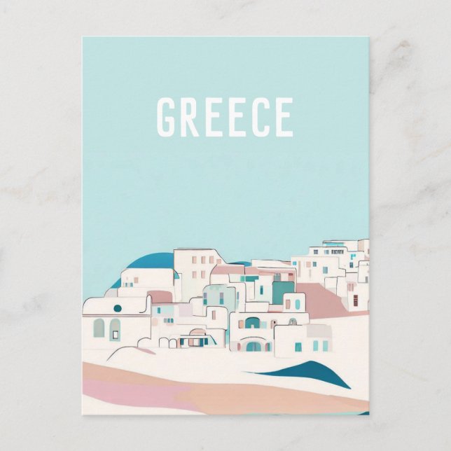 greece Santorini Postcard (Front)