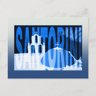 Greece santorini postcard