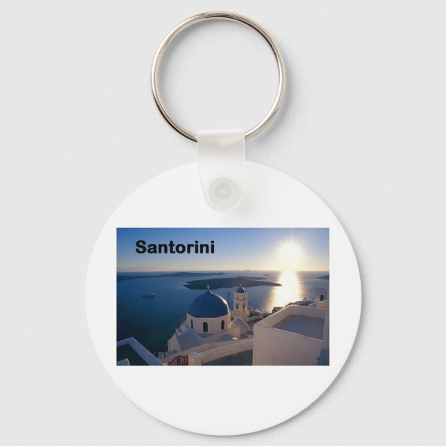 Greece Santorini Sunset (St.K) Key Ring (Front)