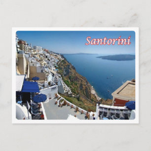 Greece - Santorini - Thera - Thira - Fira - Postcard