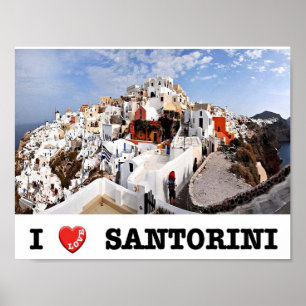 Greece - Santorini - Thera - Thira - Oia - Poster