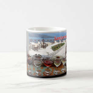 Greece - Santorini - Thera - Thira - Wine - Coffee Mug