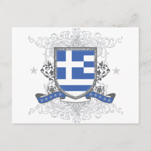 Greece Shield Postcard