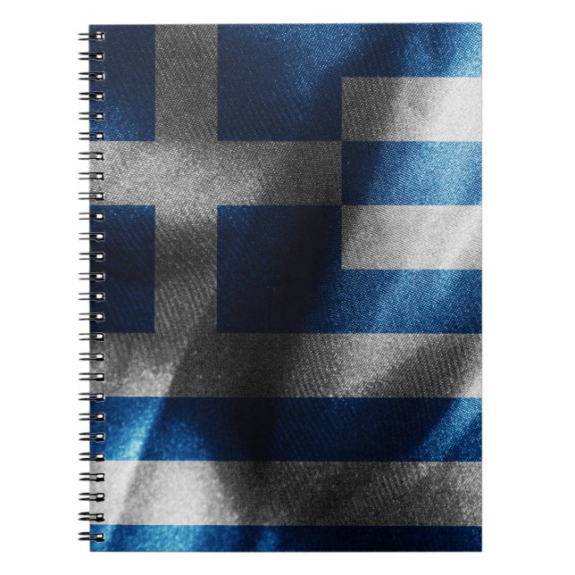 Greece silk flag notebook (Front)