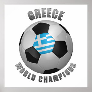 GREECE SOCCER CHAMPIONS POSTER