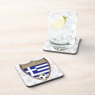 Greece Soccer Coaster