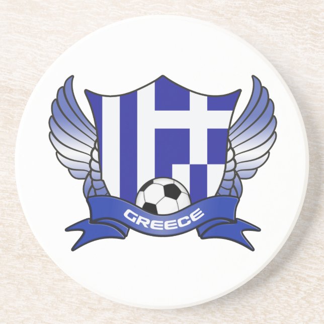 Greece Soccer Coasters (Front)