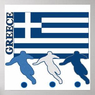 Greece - Soccer Players Poster