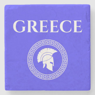 Greece Spartan  Stone Coaster