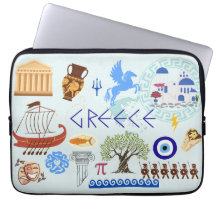 Greece Symbols Travel Lovers