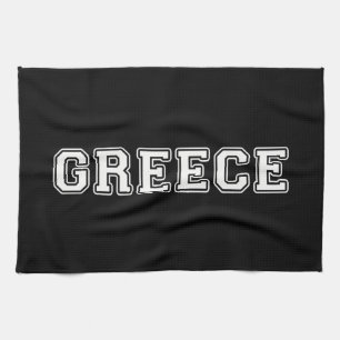 Greece Tea Towel