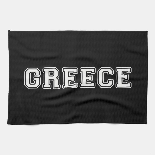 Greece Tea Towel (Horizontal)