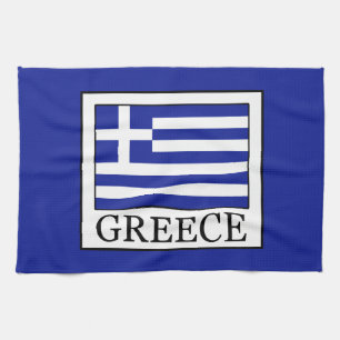 Greece Tea Towel
