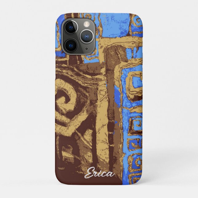 Greece Totem Tribal Abstract Art Personalised Case-Mate iPhone Case (Back)