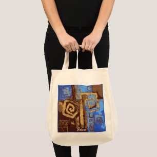 Greece Totem Tribal Abstract Art Personalised Tote Bag