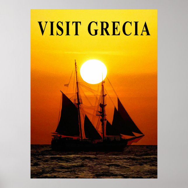Greece Travel Poster (Front)