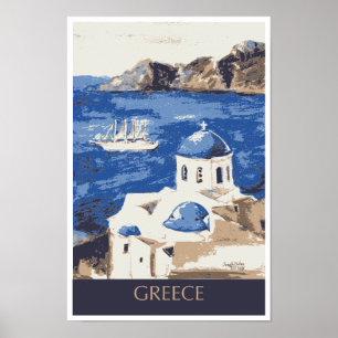 Greece Travel Poster
