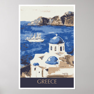 Greece Travel Poster