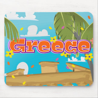 Greece Travel poster. Mouse Mat