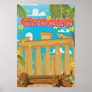 Greece Travel poster. Poster