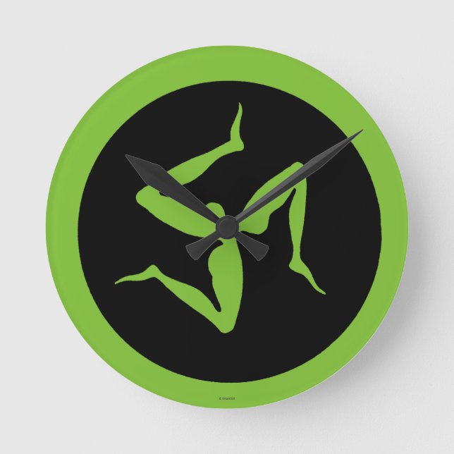 Greece: Triskelion Round Clock (Front)