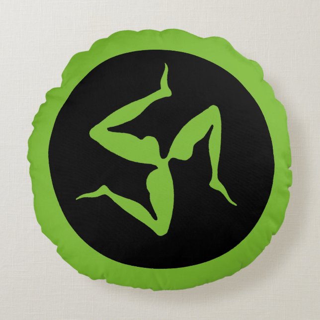 Greece: Triskelion Round Cushion (Front)