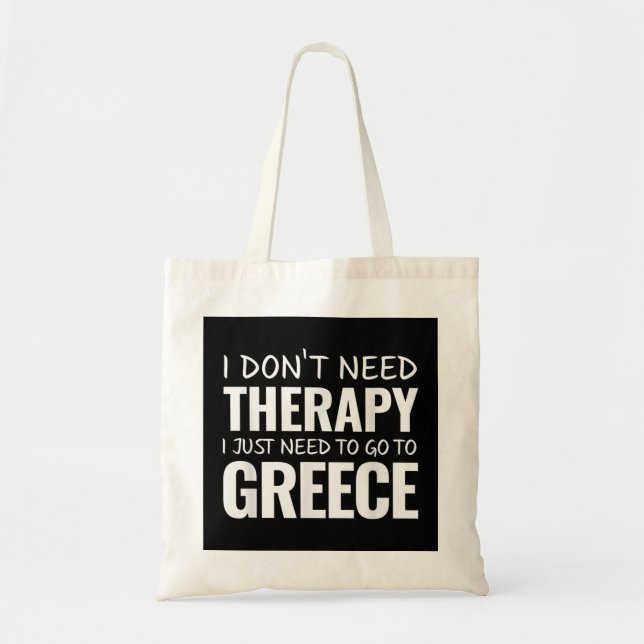 Greece TShirt for Greek Souvenir Gift for Greece T Tote Bag (Front)