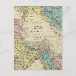 Greece, Turkey, Persia, India Postcard