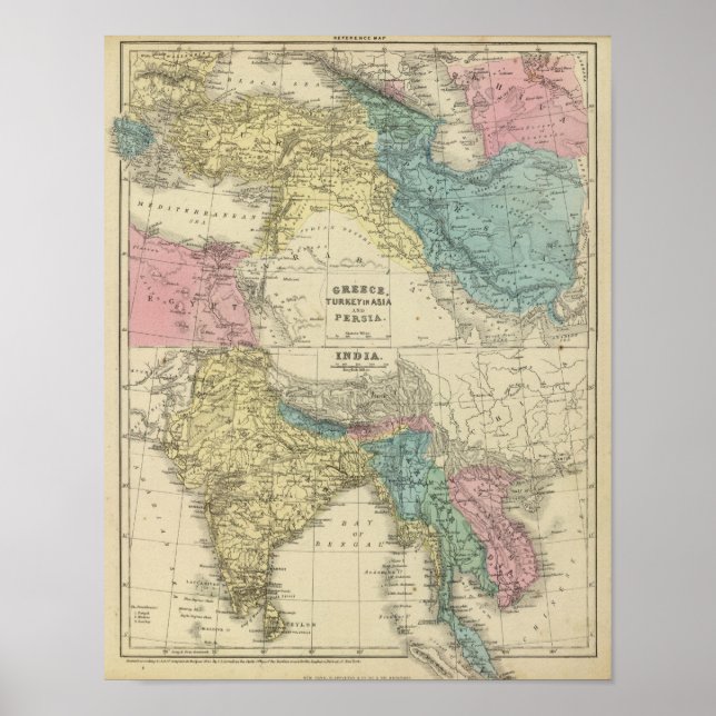 Greece, Turkey, Persia, India Poster (Front)