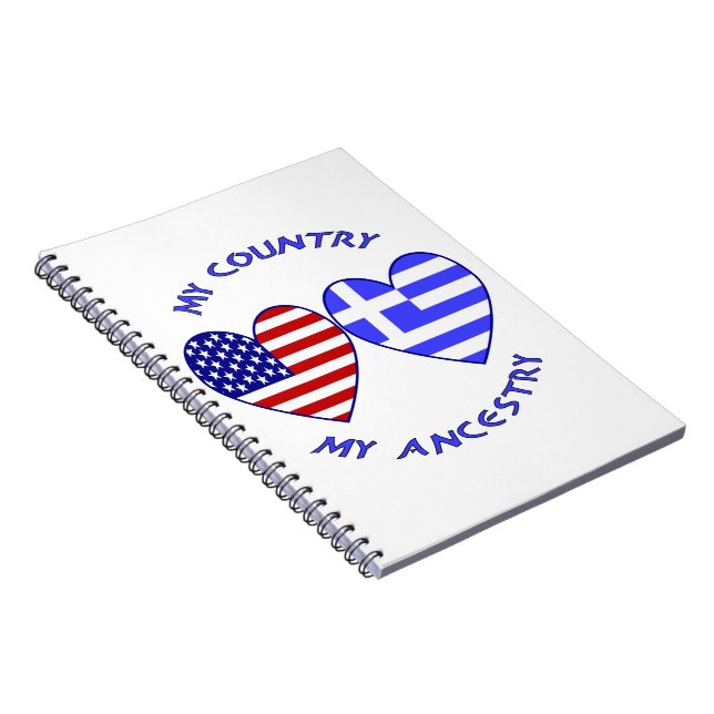 Greece / USA Country Ancestry Notebook (Right Side)